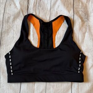 Black and Orange Sports Bra (Zyia)